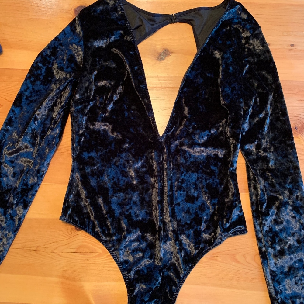 Victoria's Secret Velvet Bodysuit